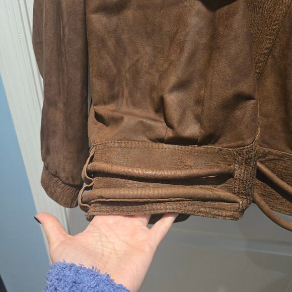 Vintage G-III Global Indentity Leather bomber jacket sz M - Picture 5 of 13